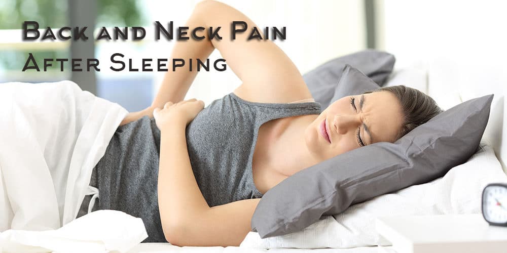 horrible neck pain after sleeping